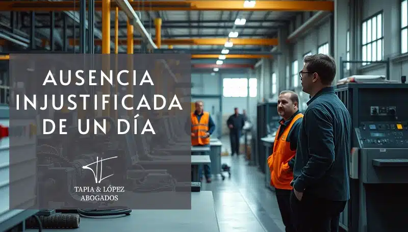 Ausencia injustificada de un día: despido procedente